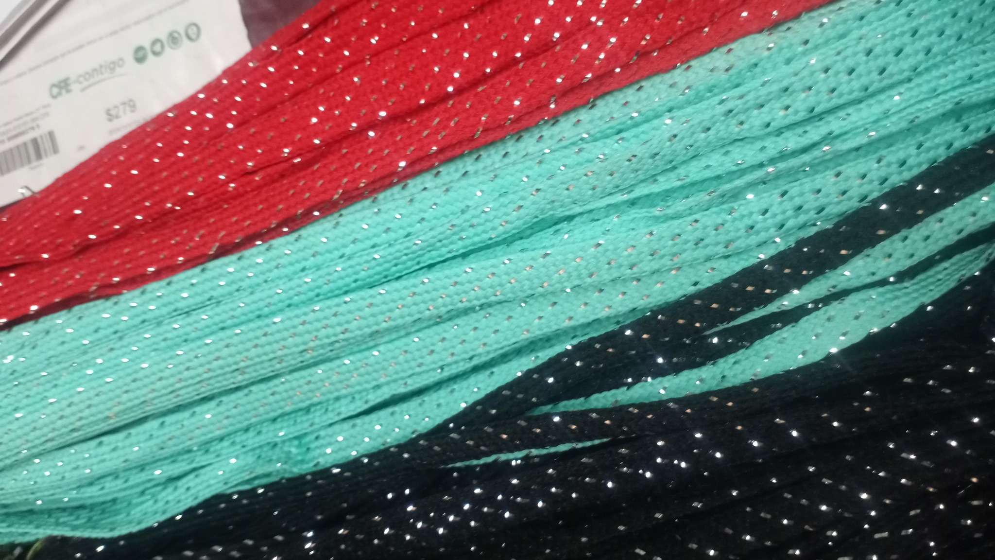 Agujetas planas para tenis estilo decorada